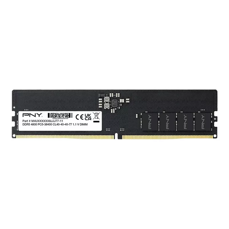 Werkgeheugen PNY DDR5 16GB 4800MHz DIMM MD16GSD54800-SB