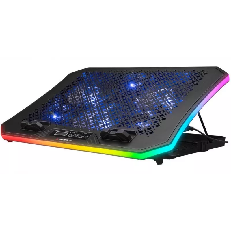 Rampage METAFOR AD-RC34 laptopkoeler, 6 ventilatoren, 10-19 inch, zwart