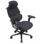 Gaming-stoel thunder x3 FLEX Pro Fabric grijs — ergonomische draaistoel, verstelbare armleuningen en kanteling