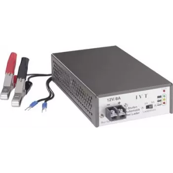 Acculader IVT 3-traps constante stroom lader 12V/24V model 900018