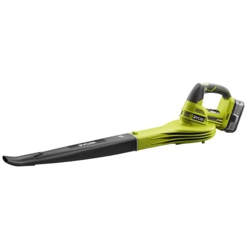 Ryobi RBL1820S40F ONE+ accu-bladblazer 18 V, met 4,0 Ah accu en lader, zwart, groen