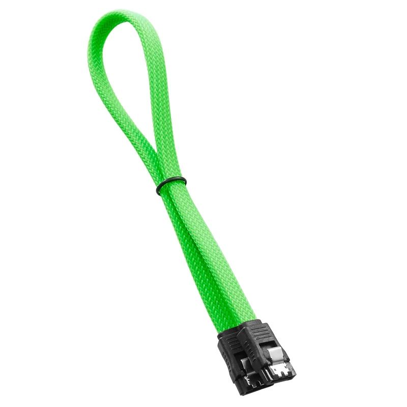 CableMod ModMesh - SATA-kabel - Serial ATA 150/300/600 - SATA (W) naar SATA (W) - 60 cm - lichtgroen (CM-CAB-SATA-N60KLG-R)