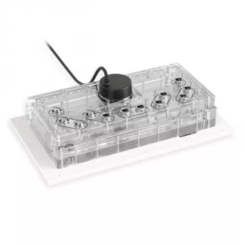 Alphacool Distroplate Apex Dark Base Pro 901 RGB Support — verdeelplaat voor pc-waterkoeling, model 14658