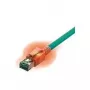 Easylan CS1OTADAD0030 RJ45-netwerkkabel, patchkabel CAT 6a S/FTP 3 m turquoise met LED 1 st.