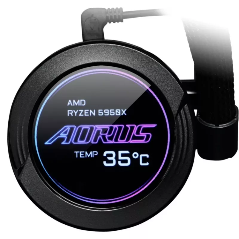 GIGABYTE AORUS WATERFORCE X 280 processor all-in-one-vloeistofkoeler, zwart, 1 st.
