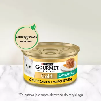 GOURMET GOLD - hartige paté met kip en wortel 85 g