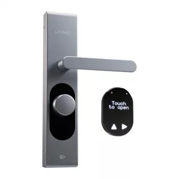 Slim deurslot Shelly LOQED Touch roestvrij staal sleutelloze toegang, touchpad-bediening, smart-home-integratie