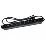 Alantec PZ071U stekkerblok 1,8 m 7 AC-stopcontacten indoor zwart