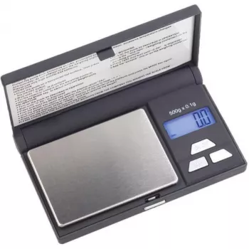 Elektronische draagbare weegschaal OHAUS YA Gold YA501 — 0,5 kg capaciteit, 0,1 g nauwkeurigheid, RVS weegplateau