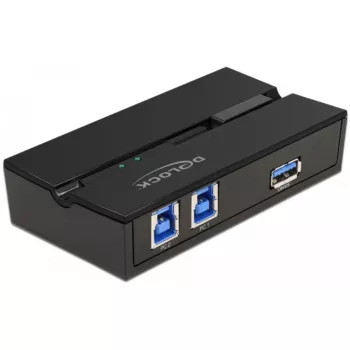 DeLOCK 11495 computer-datumschakelaar 5 Gbit/s zwart kunststof