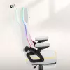 RGB-witte mesh-gamingstoel