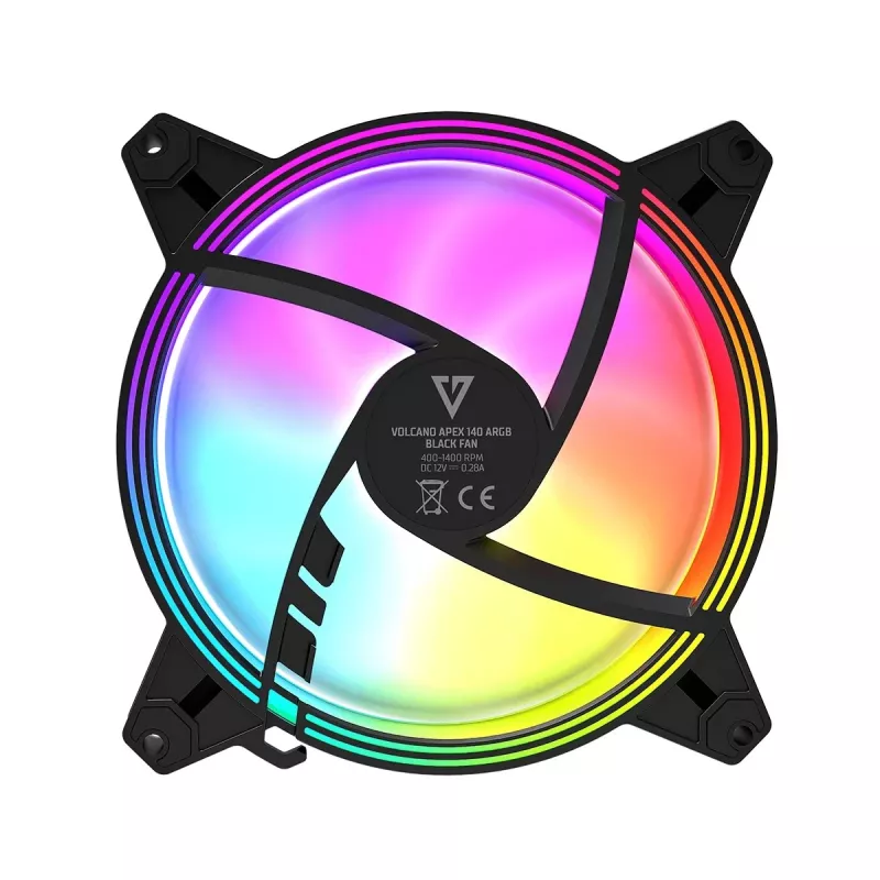 MODECOM Volcano Apex 140 ARGB zwart behuizingsventilator