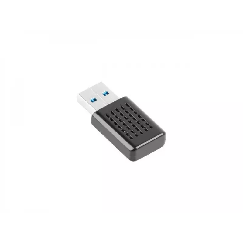 Lanberg NC-1200-WI AC1200 dualband USB 3.0-wifi-adapter, 2 interne antennes, zwart