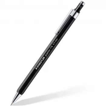 Grafietpotlood Staedtler 7785ABK25D HB zeshoekig zwart/zilver, 1 stuk