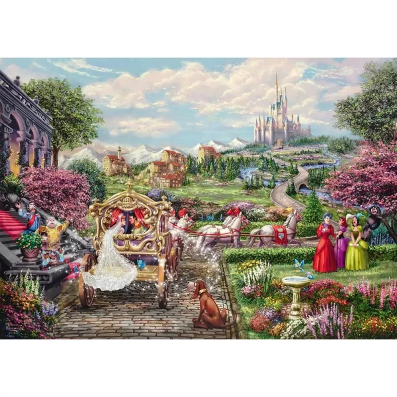 Thomas Kinkade Studios: Disney Dreams Collection - Cinderella Happily Ever After, puzzel 1000 stukjes