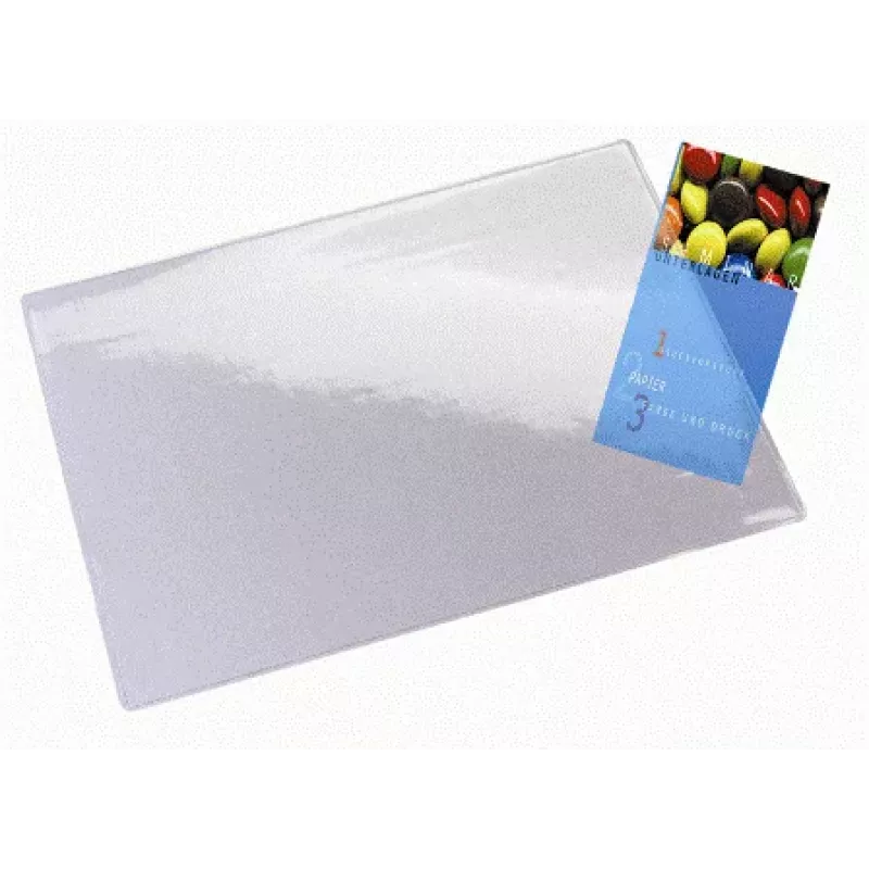 Leitz Plus bureaubladonderlegger, transparant, polyvinylchloride (PVC), 650 mm, 500 mm, 1 stuk