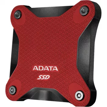 Externe SSD ADATA SD620 1 TB, draagbaar USB 3.2 Gen 2 (Micro-USB B), leessnelheid 520 MB/s, schrijfsnelheid 460 MB/s, schokbestendig, rood