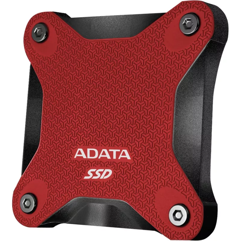 Externe SSD ADATA SD620 1 TB, draagbaar USB 3.2 Gen 2 (Micro-USB B), leessnelheid 520 MB/s, schrijfsnelheid 460 MB/s, schokbestendig, rood