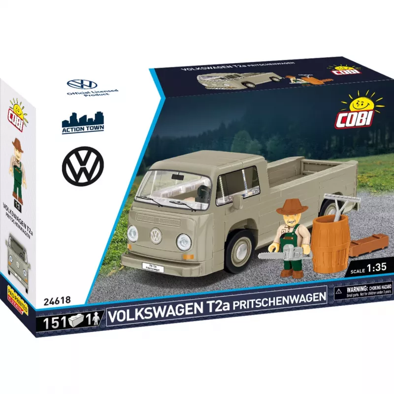 Cobi modelbouwpakket Volkswagen T2a pick-up 1:35 grijs