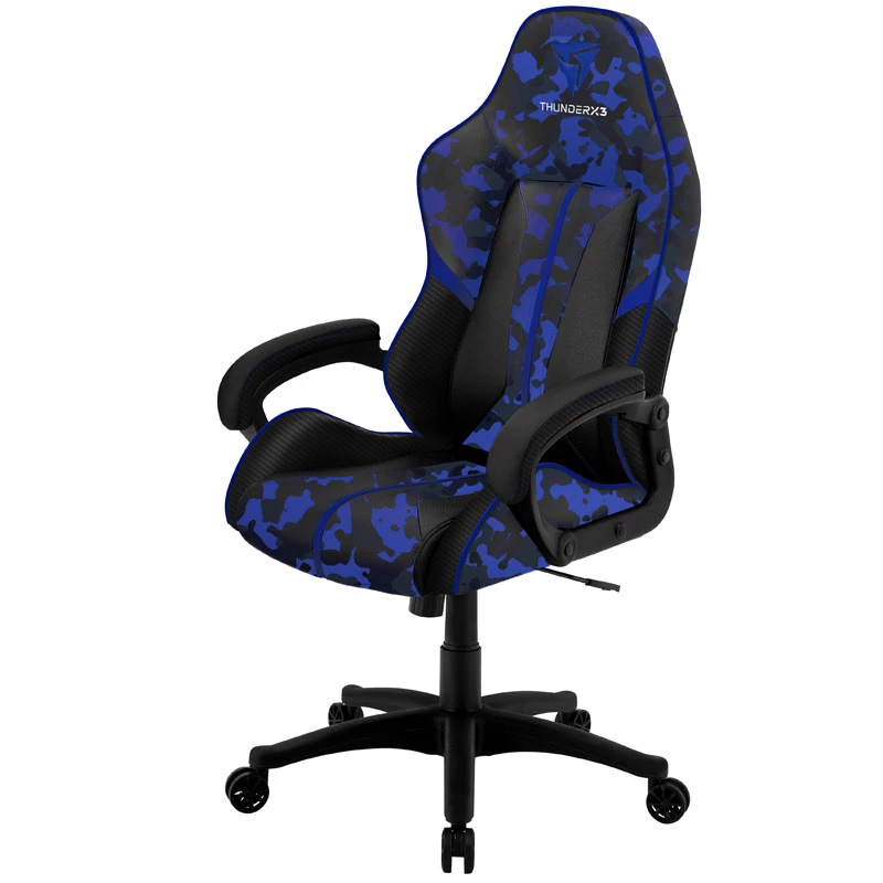 Gaming-stoel thunder x3 BC1 Camo Blue met in hoogte verstelbare en kantelbare zitting
