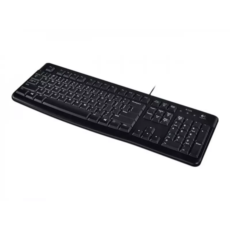 K120 bedraad toetsenbord, bedraad, USB, QWERTZ, zwart