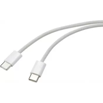 Renkforce USB-kabel USB-C®-stekker, USB-C®-stekker 1,00 m wit twisted pairs RF-6056878 (RF-6056878)