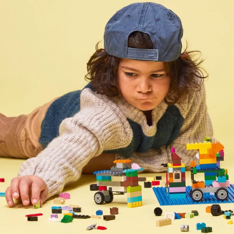 LEGO bouwplaat 11025 — blauwe basisplaat 32x32 noppen, 250×250 mm