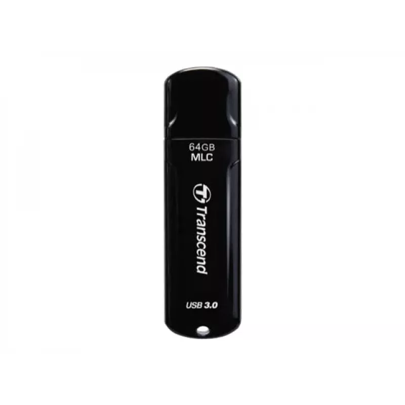 Transcend JetFlash 750 Endurance Series TS64GJF750K USB-stick, 64 GB, USB 3.1 Gen 1, MLC, pianozwart