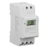 DIN-rail elektronische tijdschakelaar QOLTEC 50983, batterijgevoed, voor automatiseringsschakelingen