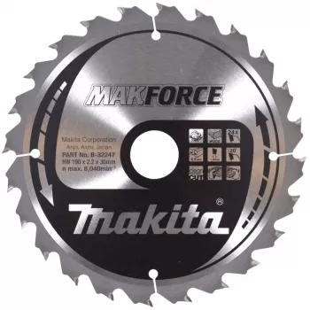 Makita MAKFORCE - cirkelzaagblad - voor hout - 190 mm - 24 tanden