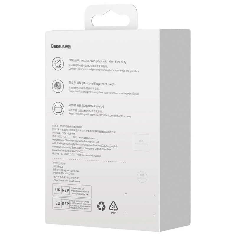 Baseus ARAP000000 transparante beschermhoes voor AirPods 3 – licht, duurzaam