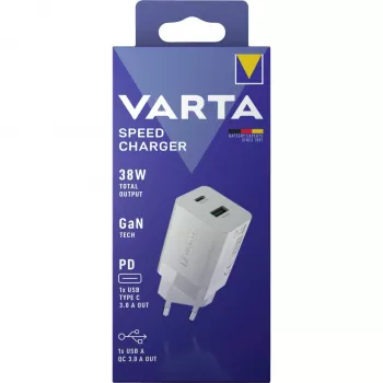 Indoor-oplader Varta 57955 101 111 universeel wit AC snelladen