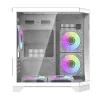 Darflash FT350 computerkast + 5 aRGB-ventilatoren (wit)