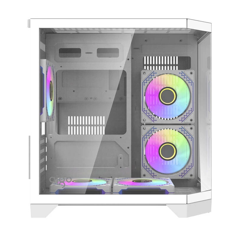 Darflash FT350 computerkast + 5 aRGB-ventilatoren (wit)