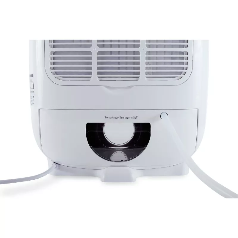 Luchtontvochtiger Meaco DD8L wit staand model – continue afvoer, energiezuinig droogmiddelontwerp