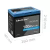 LiFePO4-batterij QOLTEC 12,8 V 100 Ah met Bluetooth — 12,8 V 100 Ah