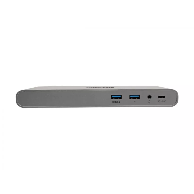 Eaton Tripp Lite USB-C-dock, triple display - 4K HDMI/DisplayPort, VGA, USB 3.2 Gen 1, USB-A/USB-C-hub, GbE, 100W PD-opladen, International Power Cables - dockingstation - USB-C