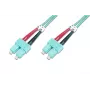 DIGITUS Professional - patchkabel - SC multimode (M) naar SC multimode (M) - 2 m - glasvezel - 50/125 micrometer - OM3 - halogeenvrij - aquamarijn