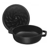Staub Chistera 40511-472-0 braadpan 28 cm, rond, gietijzer, 3,7 l, zwart