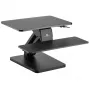 Maclean desktop-standaard voor toetsenbord, monitor of laptop, gasveer, in hoogte verstelbaar, zwart, MC-882