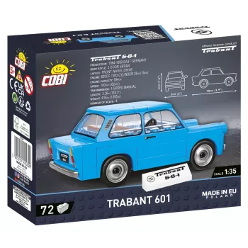 Bouwset Cobi Trabant 601 — 72 stukjes, miniatuurmodel auto-bouwpakket