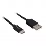 USB 2.0 A naar USB-C kabeladapter Sharkoon 0,5 m, zwart