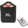 Accu-RGBW LED-parlamp EUROLITE AKKU IP TL-3 QCL met oplaadbare accu, IP-beschermde draagbare spot