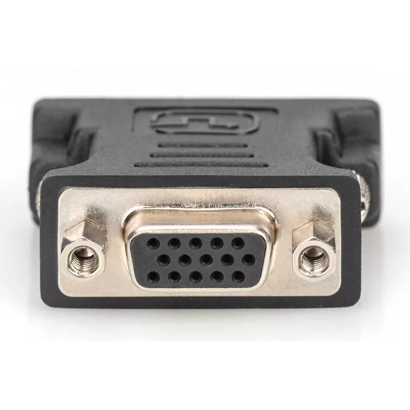 Assmann DVI-adapter. DVI(24+5) - HD15 M/F. DVI-I Dual-Link. bl (AK-320504-000-S)