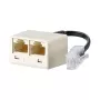 METZ CONNECT UAE - netwerkadapter - RJ-45 (W) naar RJ-45 (M) - 10 cm - parelwit (130607440101-E)