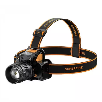 Hoofdlamp Superfire HL58 350 lm USB, 3 modi, oplaadbaar