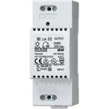 JUNG NT 1220 REG VDC - 100 - 240 V - 50/60 Hz - 2 A - wit - 36 mm