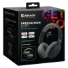 Defender FreeMotion B480 63480 draadloze on-ear koptelefoon, Bluetooth 5.3, USB-C, AUX, microSD, tot 14 uur, 20-20000 Hz, zwart