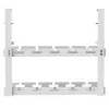 Kabelorganizer onder bureau MACLEAN MC-104 W, 2-laags stalen bak, wit, max. belasting 5 kg, voor tafeldiktes 0,5–5 cm