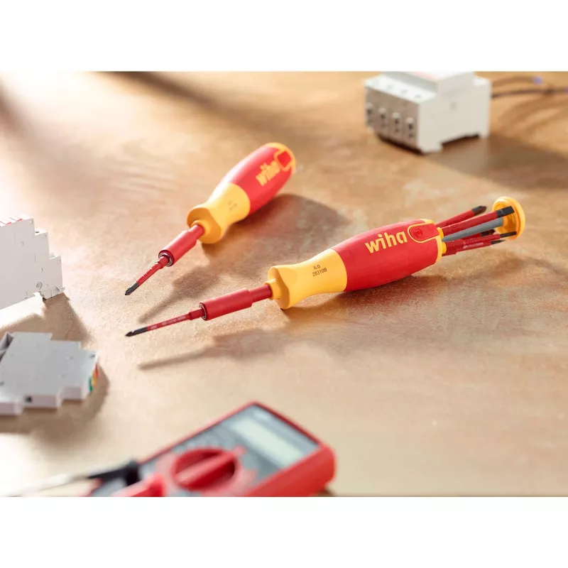 Schroevendraaierset wiha 41157 LiftUp electric, geïsoleerd rood/geel, 7-delig